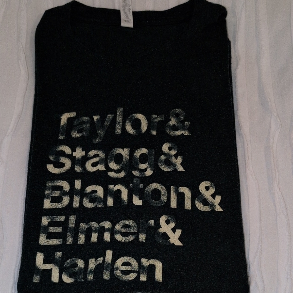 Bella Canvas Black Tee with Cream Text